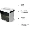 Aurora AU1285MD Small Desktop High Security Shredder - 12 Sheet Micro Cut Paper, CD, Credit Card, Spam Extraction Basket - White/Black