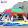 Personnalisé 10x10x4.5mh (33x33x15ft) Tent arc-en-ciel gonflable tente dôme / géant de jardin à air épuisé Sports