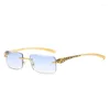 Lunettes de soleil Femmes de style européen américain Forme Rimless Homme Soleil Hip Hop Travelt Femelle Sungass Female