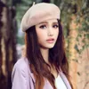 V8m9 Berets Fashion Classic Solid Color Winter Style Beret Artist Hart Wire Were For For For Saual Women Cap Комфортный рождественский подарок весна осень D24418