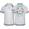 Casa blanca t shirt designer t shirt för män casablanca tryck strand lös korta ärmar skjorta herr avslappnad andningsbara tunna skjortor siden tshirt storlek m-3xl 288