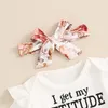 Clothing Sets Baby Girls Summer 3PCS Short Sleeve Ruffle Romper Tops Floral Flared Pants Headband