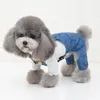 Hundebekleidung Coat Jacket Jeans Kleidung für kleine mittelhunden Kostüm Frühling Herbst Haustier Jumpsuit Welpen -Outfit Kleidung