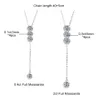 Houtros M/5mm Full Halskette für Mädchen klassische Blase Clavicular Kette 925 Sterling Silber Party Fein Schmuck Gra 240409