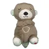 new design plush toy hot selling custom schlummer sleeping cartoon breathing otter