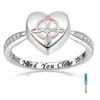 Love Heart Cremation Ash Rings Memorial Urn Ring Ashes Keepsake Jewelry Size 6-12 i Still Need You Close to Me282f
