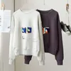 Sudaderas con capucha para mujeres sudaderas de diseño de diseñador francés Im 23SS Autumn New Casual Fashion Letter Bordery All Match Loose Jumper Women L Dhuy8