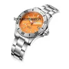 Desginer Mechanical Automatic Watch Men Dolphin Automatic Dive Dial Orange