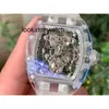 Desginer Mechanical Automatic Watch Najwyższa jakość Tourbillon Mechanical Millesmir RM001 Skull RM56-02