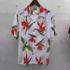 Men's Casual Shirts Black White Red WACKO MARIA Hawaii Beach Men Woman Good Quality Paradise Bird Printing Loose Summer Top Tees