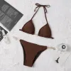2024 Designer Bikinis Sets Frau sexy Badeanzug Luxus Metallbrief Kette Bikini Sommer Badebekleidung Strand Badeanzüge Drei-Punkte-Badeanzug