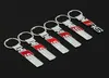 Högkvalitet mode dubbelsidig Audi S3 S4 SLINE RS CAR LOGO CAR METAL KEY RING Pendant QC679346122