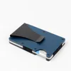 Blue Iron Wallet Clip Catapult Style Business Card Card Titular Novo Pacoteling Credit Card Card Titular pode segurar até 15 cartões de tendência retro moda