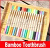 Rainbow Bamboo Brosse de dents 17 couleurs