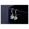 Pendant Necklaces 925 Sterling Sier Color Earrings Jewelry Sets Cubic Zircon Women Girls Engagement Anniversary Accessory Drop Delive Dhwrf