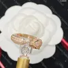 Роскошные женские обручальные кольца Дизайнер Diamond Ring Classic открытое обручальное кольцо роскошные женские золотые ювелирные украшения 3 цвета