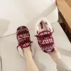 Slippers Winter Women Warm House Plush Cotton Indoor Home Shoes Floor Adult Girl