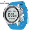 North Edge Aqua Men's Professional Diving Watch Scuba Diving NDL 200m hoogtemeter barometer kompas snorkelen horloges