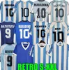 1978 1986 1998 1994 Argentine Retro Soccer Jerseys Messis Maradona 1996 2000 2001 2006 2010 Batistuta Riquelme Higuain Kun Aguero Caniggia Aimar Football Shirts de football