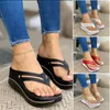 Sandales Femmes Thongs Slippers Casual Casual Bulky Plateforme Pu Flat Talon Slide Chaussures