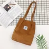 Shopping Bags Elegant Fashion Versatile Carry Options Fashionable Canvas Shoulder Stylish Outfit Trendy Durable Chic Corduroy