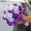 Fiori del matrimonio Janevini Gioielli in argento di lusso Purple Bridal Bridal Bouquets Artificiale Roses Roses Bridide Bride Bride Bouquet Flower