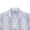 Camicie casual maschile Wacko Maria Leopard Shirt Full Stampa Hawaii Uomini Domani di alta qualità Open Collar Top T-shirt