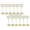 Other Kitchen Tools 12 Pcs Rose Gold Heart Shape Po Holder Stands Table Number Holders Place Card Paper Menu Clips For S Drop Delive Dhfgt