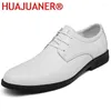 Scarpe casual abiti da uomo di alta qualità uomini oxfords business business da uomo 2024 classico cuoio classico in pelle di grande dimensione 34-47