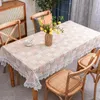Table Cloth Tablecloth Washable Waterproof Oil-proof Anti-ironing Light Luxury High-grade Lace Household J94