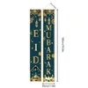 Eid Door Banner Eid Flag Banner Door Decor Sign Couplets Eid Festival Celebration Hang Welcome Porch Sign For Party Garden Home 240411