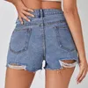 Kvinnors shorts sexig casual rippad denim kvinna 2024 hög midja oregelbunden tofs smal sommar jeans koreanska mode streetwear