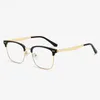 サングラスフレーム52mmメンズオプティクスメガネTR90眉毛眼鏡眼鏡クリアレンズ処方ファッションメンアイウェア