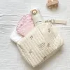 Fall bomulls quiltning kvinnors kosmetiska väska söta broderier damer baby produkter förvaring väskor bärbar kvinnlig smink väska cluth handväskor