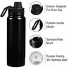 Wasserflaschen 25oz Sportflaschen und Leckdosen im Fitnessstudio Vakuum Becher PortableCup Edelstahl Outdoor Sport Cup isoliert