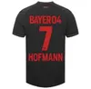 23 24 Bayer04 Leverkusen Soccer Jerseys Wirtz Boniface Hincapie Hofmann Tapsoba Schick Palacios Frimpong Grimaldo 2023 2024ホームアウェイ3番目のメンズフットボールシャツ