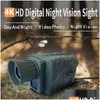 Ip Cameras Night Vision Monocar Infrared Device 5X Digital Zoom 4K 36Mp Hd Po Video Playback 200M For Hunting Cam Drop Delivery Securi Ottjf