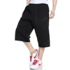 Shorts masculinos 2024 homens casuais verão curto 3/4 de longa distância cargo homens cintura elástica algodão bermuda masculino grande grande calça de tamanho grande 6xl