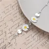 Braccialetti di fascino 2024 Colore argento rotondo Daisy Pearl per donne CHRYSANTEMUM CHRYSANTHEMUM BRACHETTORE IL LUSO DI LUGO