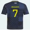 Écosse 24 25 Soccer Jersey 2024 2025 Équipe nationale écossaise McGinn Kit Kit Kit Kit Kit Robertsontt, Bleu Navy Blue à l'extérieur