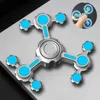 Novelty Games Sense Chaos 3 Double Pendulum Luminous Fidget Rotator Alloy Extra Long Finger Pressure Reducing Toy Q240418