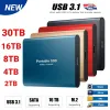 エンクロージャーポータブルSSD 2TB外部ソリッドステートドライブ8TB高速USB3.1ハードドライブM.2 PCラップトップMac用のタイプ型インターフェイスストレージディスク