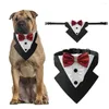 Ropa de perro Pet Collar Bandana de arco de lentejuelas para perros Decoración de fiestas de bufanda de triángulo cómoda ajustable Pequeño