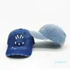 Ball Caps Dorośli mężczyźni swobodny vintage dżins haft baseballowy Kobiety bawełny sportowy kapelusz Hip Hop Golf Hats