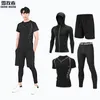 Sportswear Gym Fitness Tracksuit Hens Running Ensembles de compression Basketball Sous-vêtements Collons Jogging Sports Sports Vêtements Dry Fit 240417