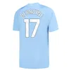 23 24 25 Haaland Soccer Jersey de Bruyne Mans Cities Grealish Foden 2024 Football Shirt Uniforms Men Kids Kit Alvarez Fans Player Final Gvardiol Year of the Dragon