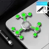 Novelty Games Sense Chaos 3 Double Pendulum Luminous Fidget Rotator Alloy Extra Long Finger Pressure Reducing Toy Q240418