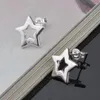 Stud Earrings Luxury Double Star Women Brincos Para As Mulheres Boucle Cute Minimalist Ohrstecke For Silver Plated Earring