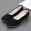 Повседневная обувь EOFK Women Loafers Soft Slip на холсте.