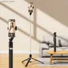 Selfie Monopods Téléphone cellulaire extensible Stick Stick 17m avec Trépied de téléphone mobile à distance sans fil Rotation 360 Rotation pour iPhone Samsung Android Y240418 Y2DWZZ